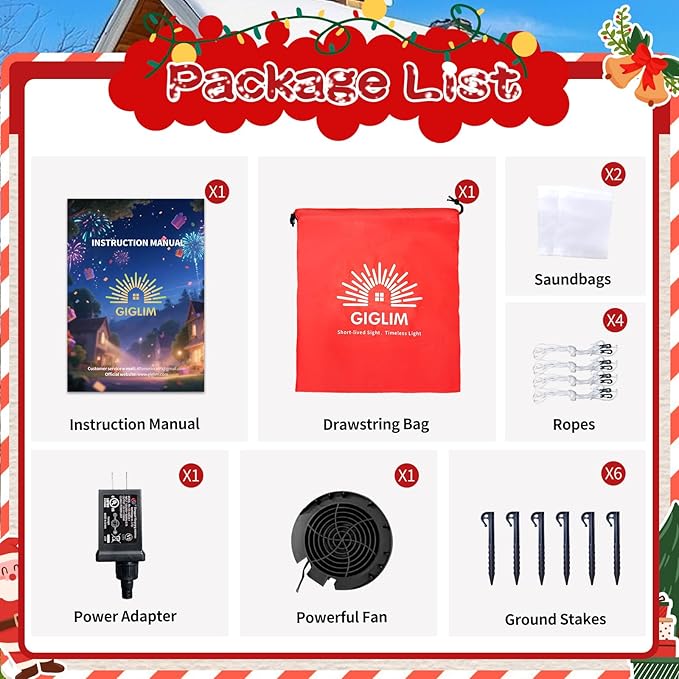 2025 Giant Christamas Inflatable Gingerbread 14FT Giant Gingerbread Man with Mug Christmas Inflatables Outdoor Decoration Xmas Blow Up Yard Decor with Built-in 7 LED for Holiday Party Yard Garden Lawn