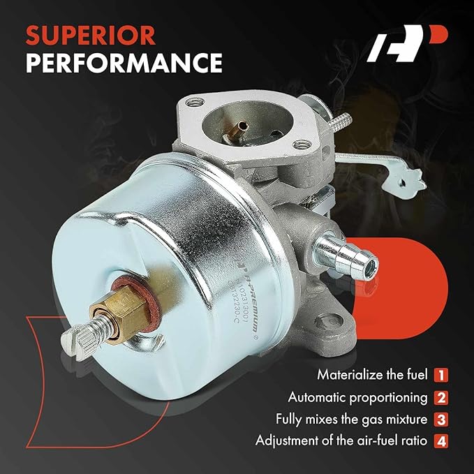 A-Premium 632230 632272 Carburetor Compatible with Tecumseh H30 H50 H60 HH60 Engine 4 Cycle Snowblower 5HP 6HP