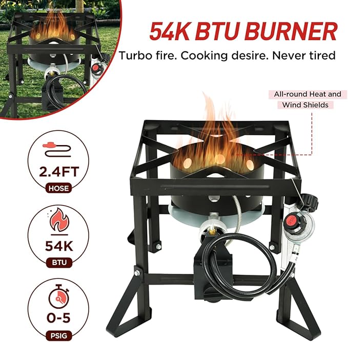 Red Mountain Valley 36Qt Turkey Fryer with Propane Burners, Aluminum Turkey Fryer Pot Basket, Propane Deep Fryer for Outdoor Cooking, Seafood Boil with Spigot,Timer, Marinade Injector, Turkey Rack