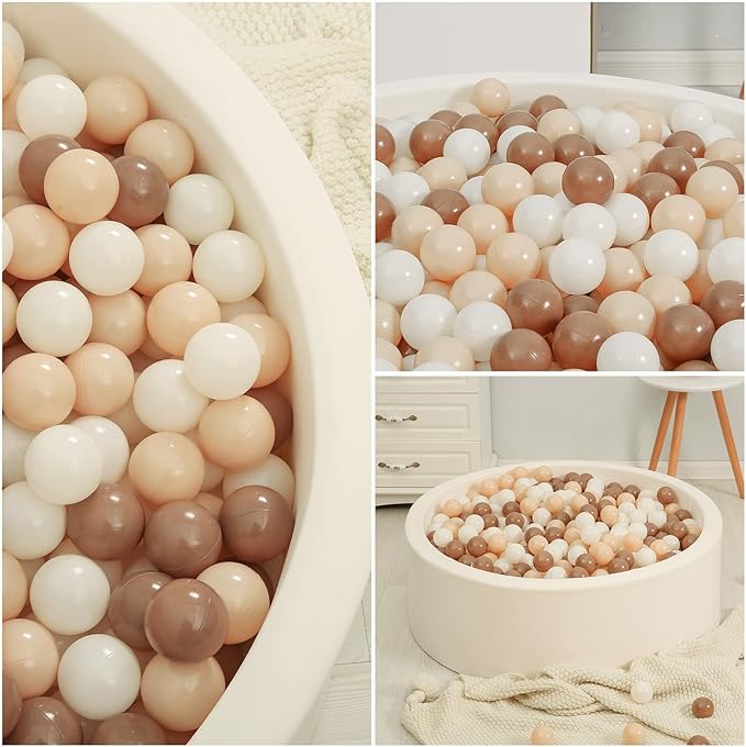 TRENDPLAY Plastic Balls for Ball Pits - Hollow Balls- Safe and Exciting Playtime - Perfect for Baby Pools, Birthday Party Decoration