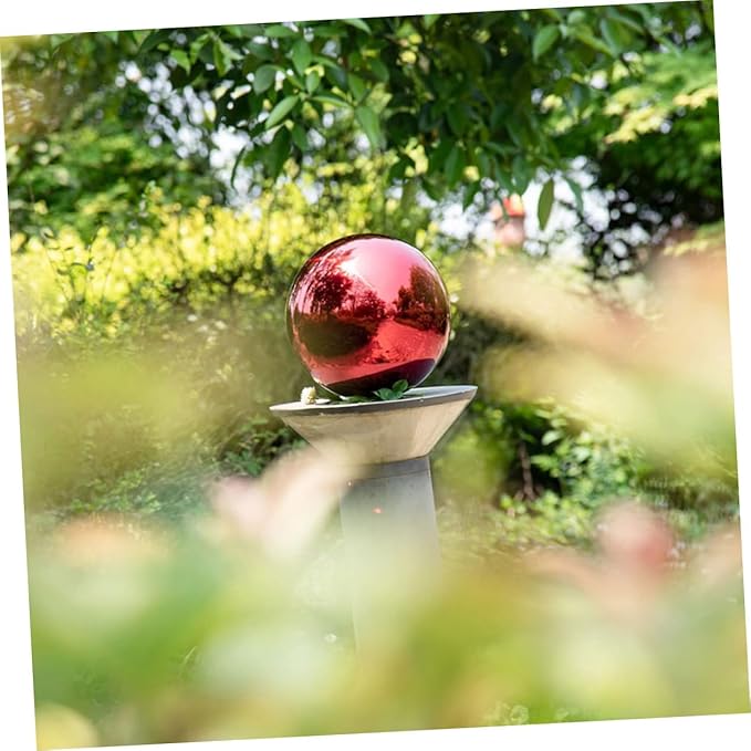 Colored Reflective Gazing Ball Polished Garden Decor Decorative Mirror Globe for Outdoor Spaces Vibrant Reflective Sphere for Lawn and Decoration