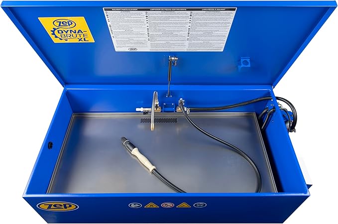 Zep Dyna-Brute XL Heavy-Duty High-Capacity Industrial Parts Washer - PW00270 (1 Unit) - High-Performing Three Stage Filtration System, Keeps Solvents Effective Longer