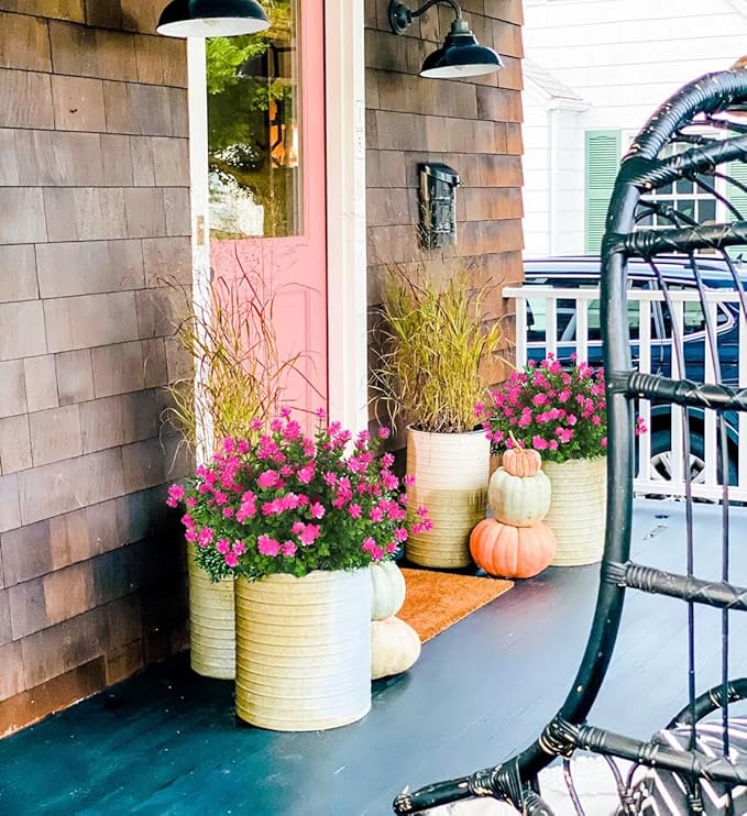 Artificial Flowers Outdoor Artificial Fake Flowers Fake Greenery Fake Plants Faux Outdoor Plastic Plants UV Resistant Shrubs Boxwood Plant Eucalyptus Hanging Basket Home Garden Decor (Pink)