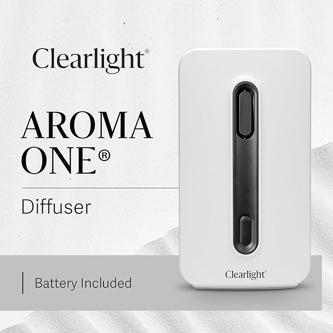Clearlight Infrared Saunas Battery Operated Essential Oil Diffuser with Battery - Ultrasonic Aromatherapy Device with 4-Hour Continuous Use - Portable & Customizable Ambiance - Lightweight
