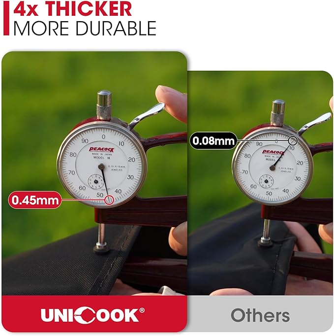 Unicook Grill Cover Compatible with Weber Summit 400 Series, Heavy Duty Waterproof Outdoor BBQ Cover 64 Inch, All-Season Protection Barbecue Gas Grill Protector, Compared to Weber 7108