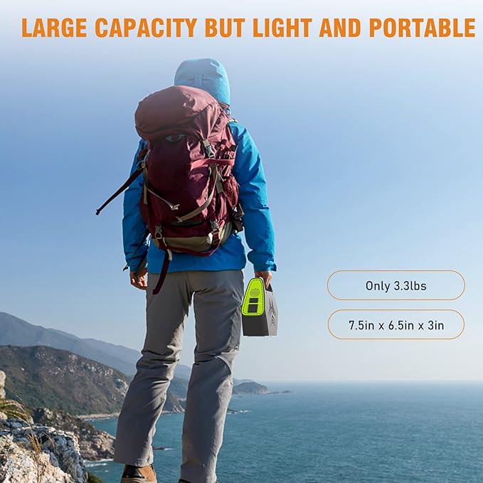 Portable Power Station 97Wh Portable Generator 26400mAh Power Bank with AC Outlet 110V Battery Charger for Home Use Emergency