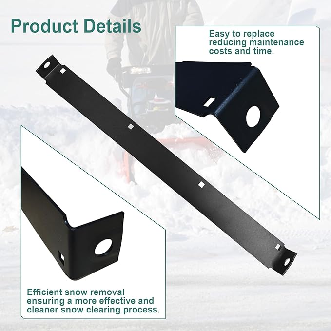 790-00120-0637 24" Shave Plate for MTD Snow Blower Scraper Bar Replacement for 784-5581A-0637 784-5581A-0662 784-5581