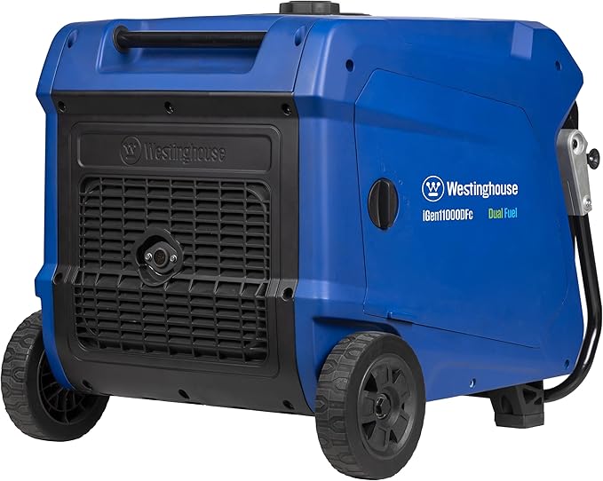 Westinghouse 11000 Peak Watt Dual Fuel Portable Inverter Generator, Remote Electric Start, Transfer Switch Ready, Gas and Propane Powered, Low THD - Safe for Electronics, Parallel Capable, CO Sensor
