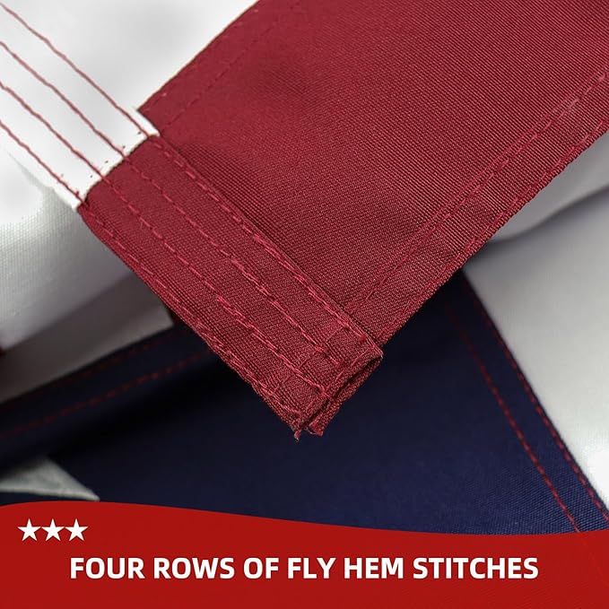 Betsy Ross Flag 3x5 Ft Deluxe Water Resistant Series 13 Stars Made From Heavy Duty Super Tough Spun Polyester/Embroidered Stars/Sewn Stripes/Brass Grommets,US Flags Perfect for Outside