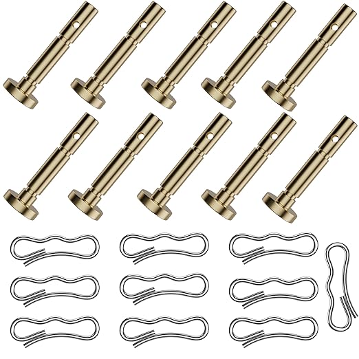 10 pcs 738-04124A Shear Pins and 10 pcs 714-04040 Cotter Pins for MTD Craftsman Cub Cadet Troy Bilt SnowBlowers 738-04124 738-05273