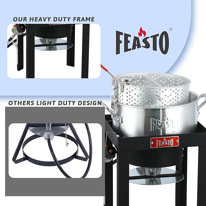 Outdoor Aluminum Fryer Pot (10 QT)