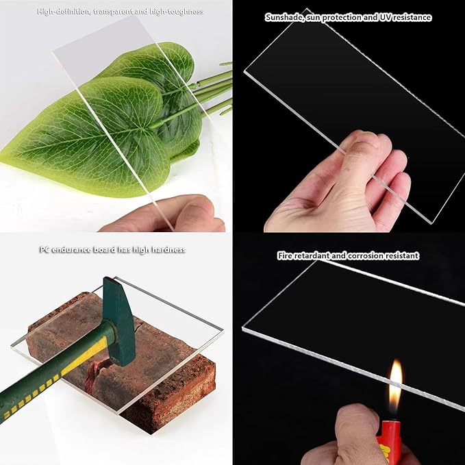 2mm Polycarbonate Sheet,Polycarbonate Greenhouse Panels,Roofing Transparent Insulation Daylighting Panels,Strong and not Easily Deformed,for Greenhouse Sheds Roofs,Carports.(Brown,6X 9.8ft)