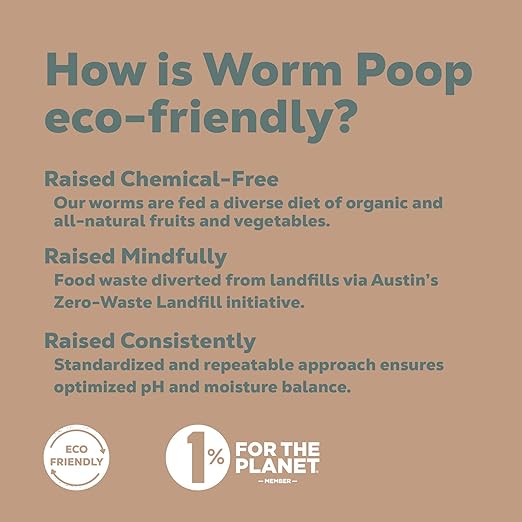 Return Worm Poop Recipe #004, Natural Worm Castings for Plants, Vegetable Garden, Lawns - Earthworm Soil Amendment & Organic Matter Fertilizer, Indoor & Outdoor Use, Eco-Friendly, Odor-Free (4 Quarts)