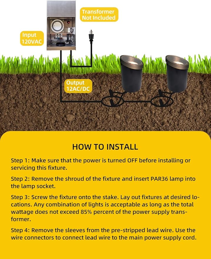 COLOER In-Ground Well Lights Large Size, LED Outdoor Low Voltage Pathway Lights, IP65 Waterproof Landscape Lighting for Ground, Garden Underground Light,12-Pack Without Bulb
