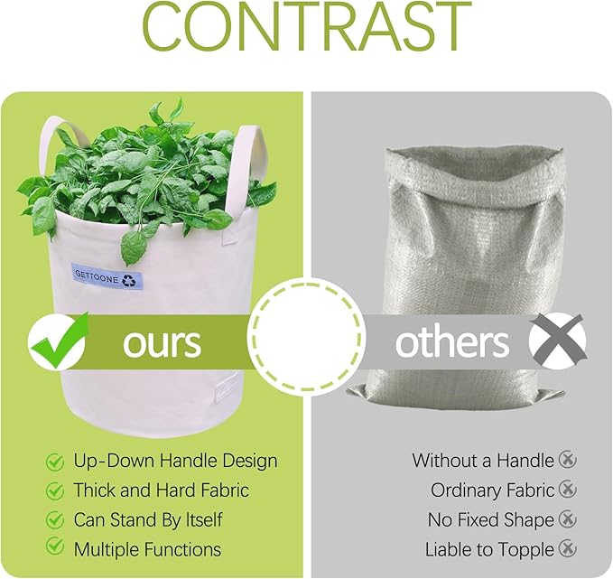 Lawn Garden Clippings Bags Yard Waste Bins Reusable Bags Leaf Container and Trash Bag With Two Carry Handles Two Size (Bigger size)