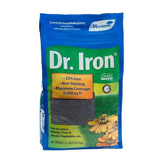 Monterey NLG7122 Dr Soil Acidifier Granules Iron and Elemental Sulfur Acidic Fertilizer, 21 lb, Brown/A