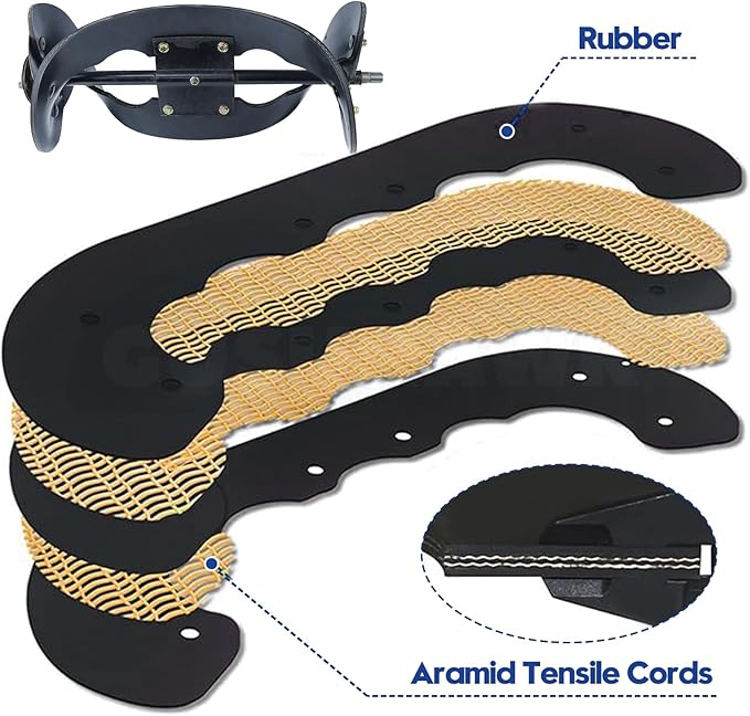 99-9313 Snow Blower Paddles with 133-5585 Scraper for Toro Power Clear 210, 221, 421 QE, 421 QR, 621, 721 E, 721 QZE, 721 QZR, 721 R, 721 RC, CCR 6053, CCR 6053 ES, CCR 6053 R Snowthrowers