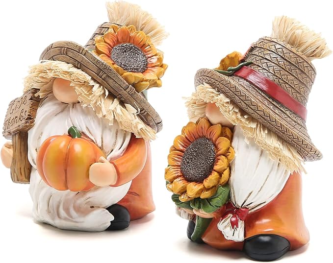 Hodao Fall Thanksgiving Scarecrow Gnomes Table Decorations for Home Creative Thanksgiving centerpieces for Tables Thanksgiving Gifts