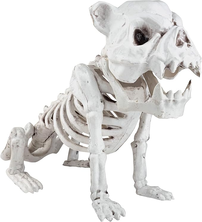 SCS Direct French Bulldog Dog Skeleton Halloween Decoration-16 Long-Weather Resistant for Indoor/Outdoor- Upgrade Your Fall Graveyard Haunted House Party Props