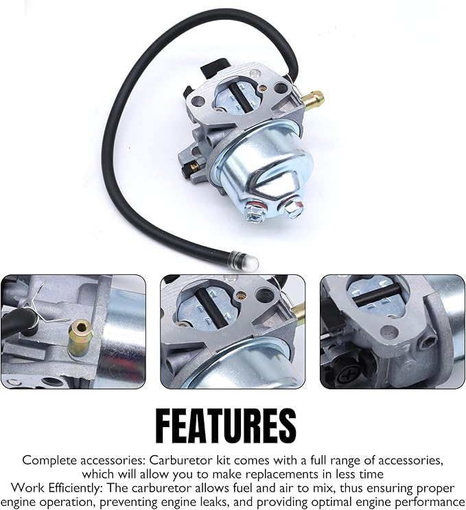 20001368 Carburetor Replacement for Ariens Engine Part 20001027 920402 920021 920025 938032 920404 938031 938032 938033 Snow Blower, LCT StormForce 03121 03122 208cc Snow Thrower Snow Blower