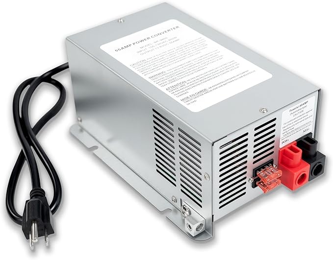 Upgrade WF-9855 55 Amp RV Power Converter Charger, Replace for RV Camper WF-9800 Series, WF-9855, WF-9855-AD, WF-9855-MBA, for Lead-Acid Battery 1 Year Warrant