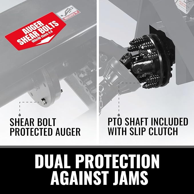 48" 3 Point PTO Snow Blower 24" Impeller Diameter 360° Snow Chute (PTO Shaft Included with Slip Clutch), 20-45 HP, Model TSB48