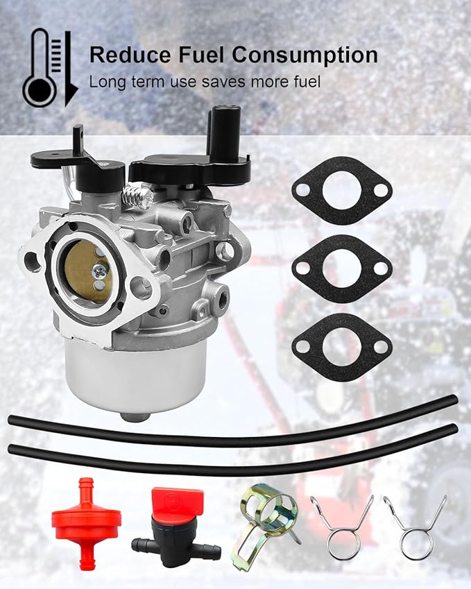 Carburetor Fit for Toro 38583 Power Clear 221QR Model 0842 32 0121 Snowblower, Engine Carb Tri Fuel Conversion Tune Up Kit