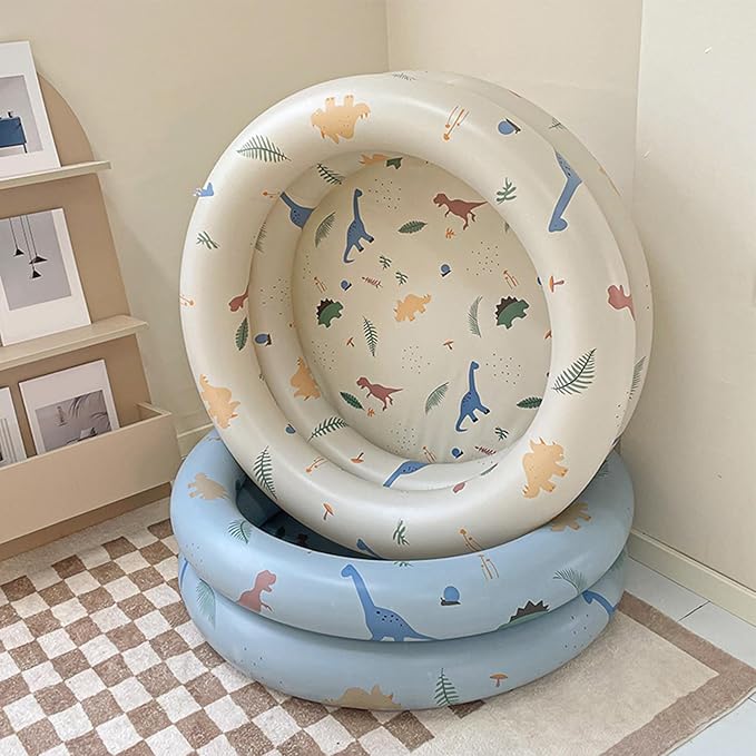Keenso Inflatable Pool Thickened Blow Up Pool for Kids with Cute Style, Harmless Material, Wide Uses, Suitable for Indoor or Outdoor Play