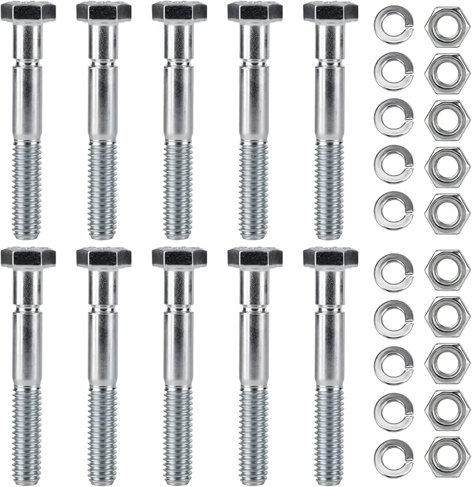 70060-01338 Snowblower Shear Bolts for Kubota Snowblower BX2750 BX2816 BX2822 BX5450 DB2550 G2003 G2538 G2546 T2724 T2740 T2834 Grade 8 Front Snowblower 5/16" x 2-1/4" 10pcs
