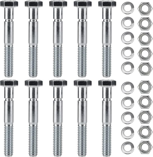 70060-01338 Snowblower Shear Bolts for Kubota Snowblower BX2750 BX2816 BX2822 BX5450 DB2550 G2003 G2538 G2546 T2724 T2740 T2834 Grade 8 Front Snowblower 5/16" x 2-1/4" 10pcs