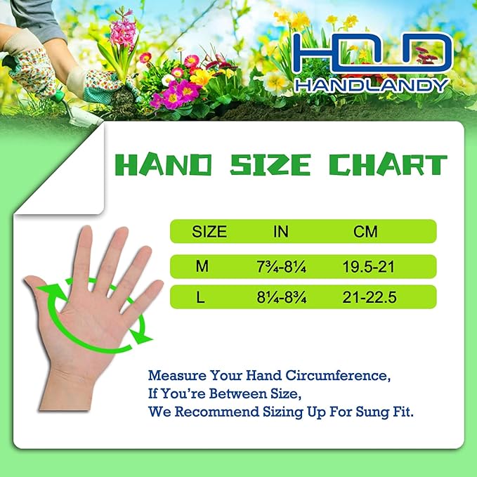 HANDLANDY Ladies Leather Gardening Gloves, Thorn Proof Long Gauntlet Heavy Duty Garden Gloves, Elbow Length Women Rose Pruning Gloves (Large, Green)