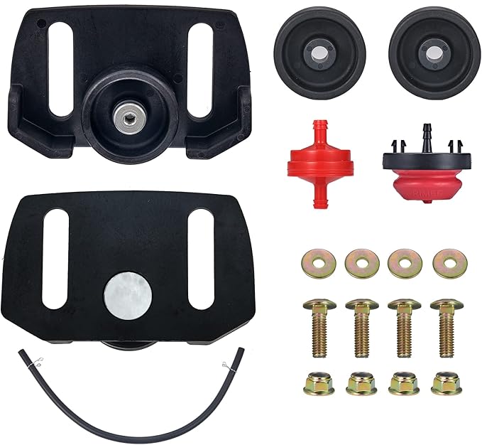 Universal 490-241-0038 Snow Blower Rolling Skid Shoes Kit Fits for Most 2 and 3 Stage Snow Throwers with Plastic Wheels