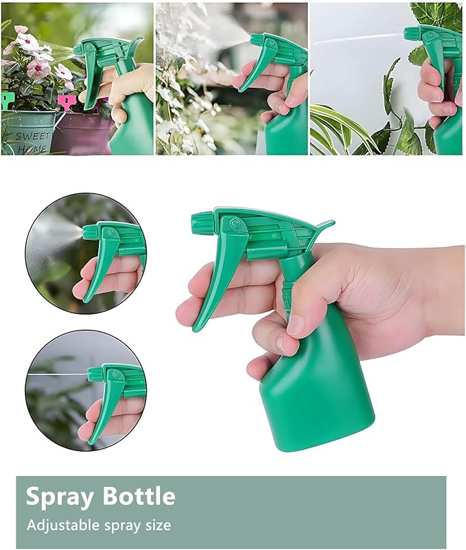 10Pcs Garden Tool Set, Heavy Duty Gardening Tools with Non-Slip Rubber Grip, Includes Shovel Trowel Fork Rake Gardening Gloves Organizer Handbag, Gifts for Women and Men