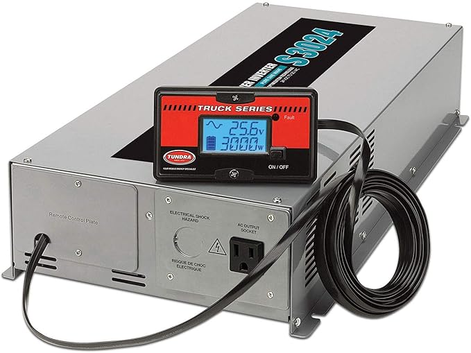Tundra S Series - DC/AC Truck Power Inverter - Pure Sine Wave 3000W / 24V DC to 120V AC - S3000