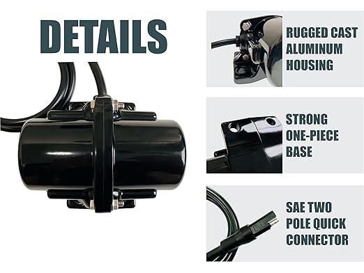 VIB50 12VDC Vibrator Vibration Motor for Salt Sand Spreader and Concrete Mixer 65Hz 50LBS