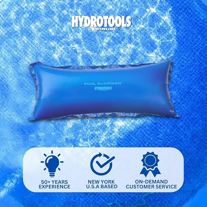 SWIMLINE HYDROTOOLS Air Pool Pillow for Above Ground Pools Cover Winterizing Guardian Premium | 4 x 8 ft Cushion Float for Under Pool | Rope Included | Cold Resistant Thick | 11485