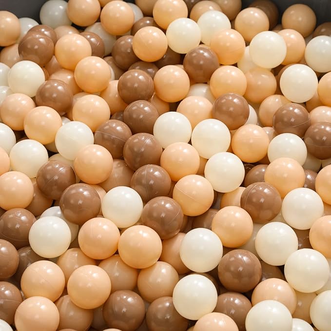 TRENDPLAY Plastic Balls for Ball Pits 2.2 Inch, Pack of 50 100 200 500 Hollow Balls, Perfect for Toddler Baby Pools,Party,Festival Decoration