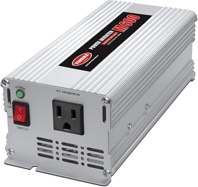 Tundra M Series - Truck Power Inverter - Modified Sine Wave 600W / 12 Volts DC to 120 Volts AC - M600