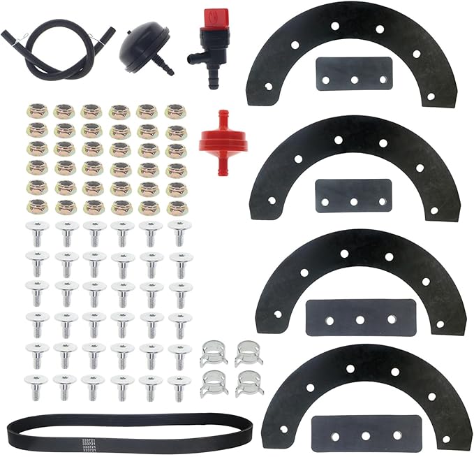 Cnfaner 302565MA Snow Blower Paddles with 333721MA Belt for Murray 57121MA 1687312sm 302565 302565MA SN421 MN421 HN421, for Craftsman C950-52103 20" 21" 22" Snowblowers