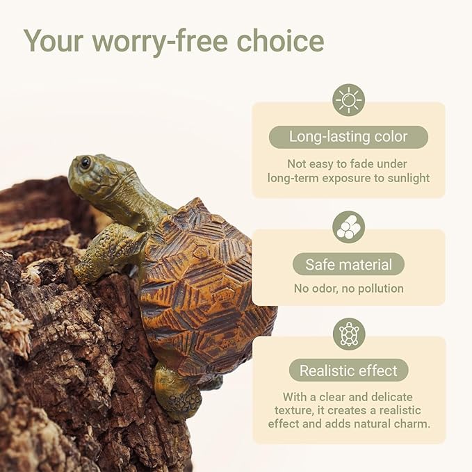 Turtle Statue Tortoise Figurine Plant Pot Hanger, Resin Cute Tortugas Ornament Desk Decor Plant Decoration Gift for Flower Pot Bonsai Planter Succulent Vase
