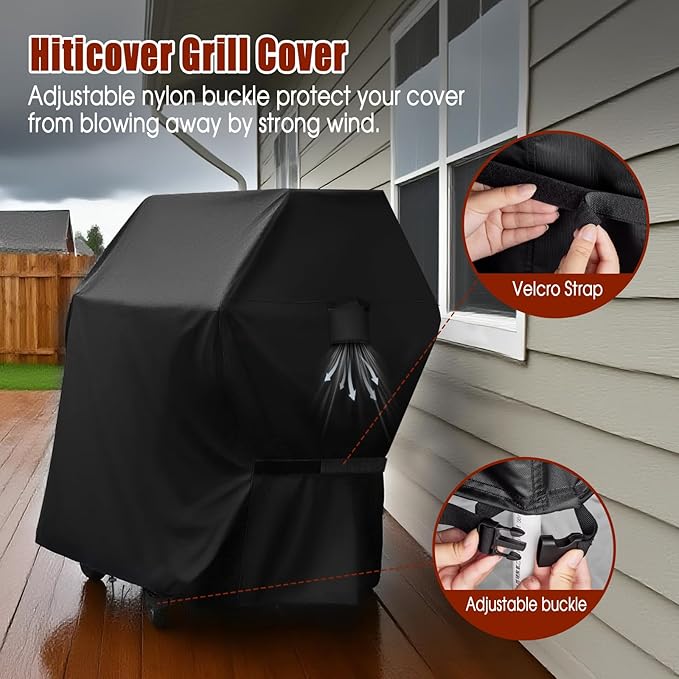 Grill Cover for 51 Inch Charbroil Performance Series Griddle, Waterproof Outdoor Griddle Cover for Char Broil 4 Burner Propane Gas Grill - 51 x 23 x 42 Inch