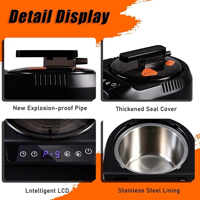 Portable Home Sauna Steam Machine with Remote Control - 1600w 4l Upgrated Fast-Heating System, 9-Level Adjustable Steam & 120-Min Timer, for Home Spa Sauna Accessories