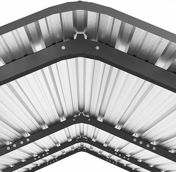 Heavy Duty Metal Carport, 10x15 Ft, Galvanized Steel Roof with Enhanced Base, Outdoor Car Shelter for Vehicles and Storage
