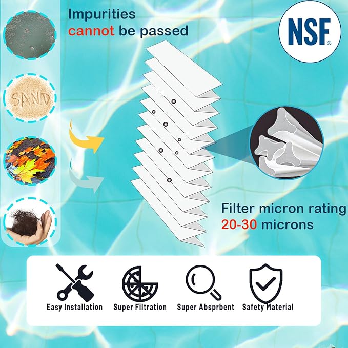 Savener® 27002-0300S Pool Filter, Replaces Sta-Rite 27002-0300S Pool and Spa D.E. Filter, Compatible with Sta-Rite PLM300 and System 2 Pool and Spa Cartridge Filter Modular Media, 300 Sq. Ft
