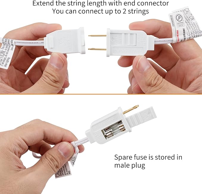 Minetom C9 String Lights Outdoor Christmas Lights 25 Feet Frosted Multi-Colored for Patio Room Christmas Tree Party Backyard Decoration White Wire