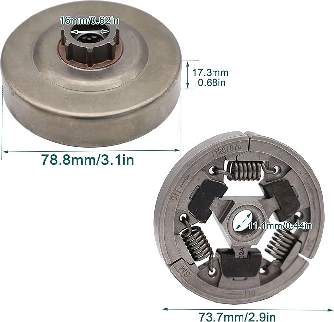 Chain Sprocket Clutch E-Clip Needle Bearing for STIHL MS360 MS361 MS440 MS460 MS461 046 Gasoline Chainsaw