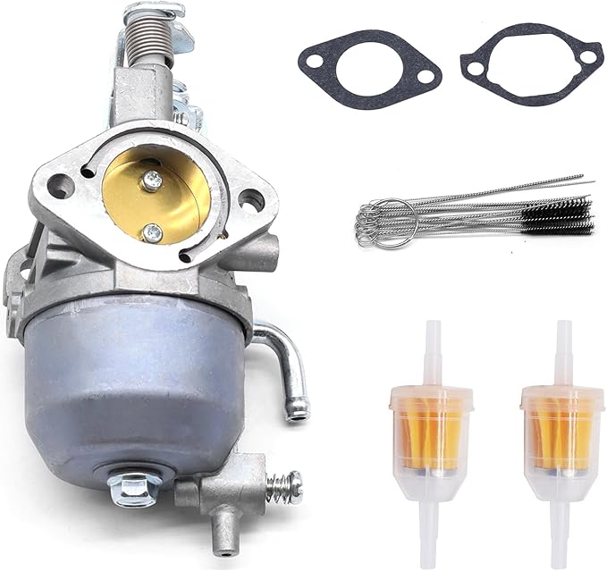 Carburetor with Fuel Pump & Filter Compatible With Kawasaki Engine EZGO RXV, 2010-2015 TXT, 2010-2014 Valor ST 400 MPT 800 Refresher 1200 Cushman 280 Commander 2200 Bellhop, Carb for 13HP FJ400D