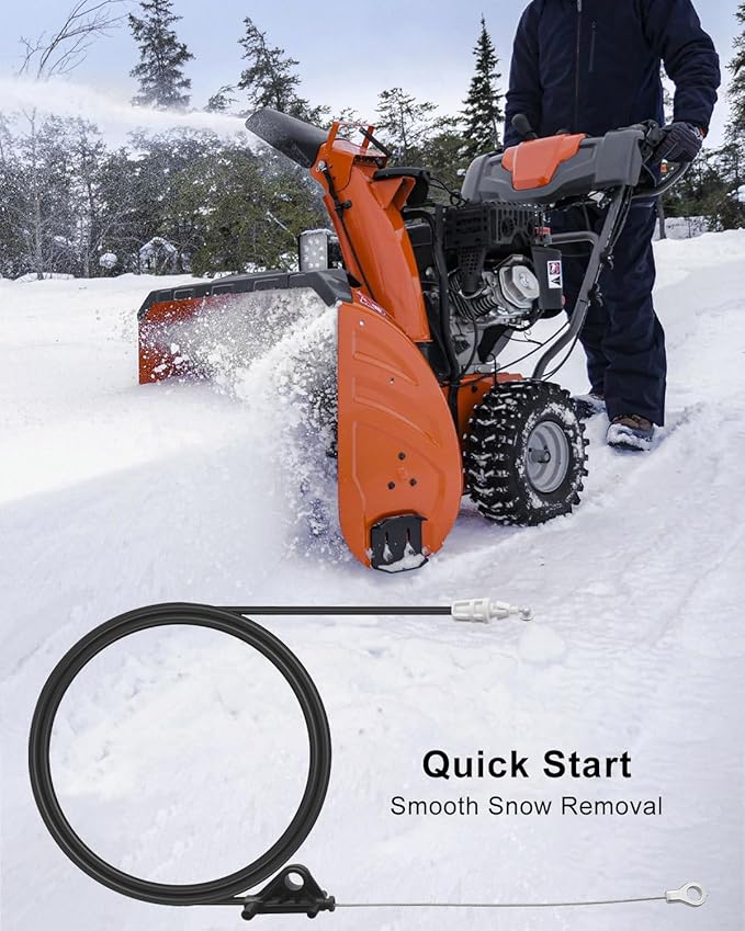 588122301 Speed Control Cable Fit for Husqvarna ST224 ST227 ST324 Poulan PR240 PR241 Jonsered ST2361 Series Snow Thrower, Snow Blower Control Cable