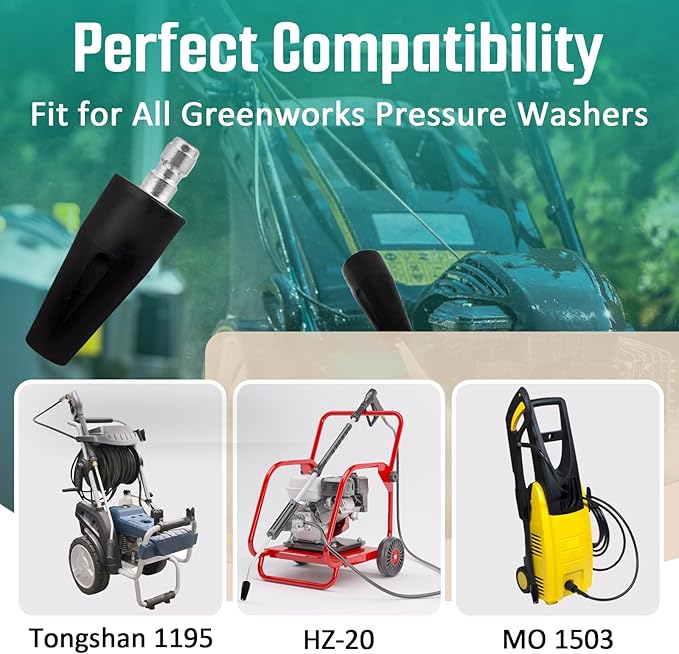 2000 PSI Turbo Nozzle Pressure Washer Replacement for Greenworks 5201402, 1/4-Inch Quick Connect, Rotary Pressure Washer Nozzle