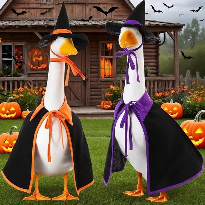 YLYGJGL Halloween Porch Goose Costume Set - 23 Inch White Goose Decor, Carnival Easter Party Outdoor Decoration